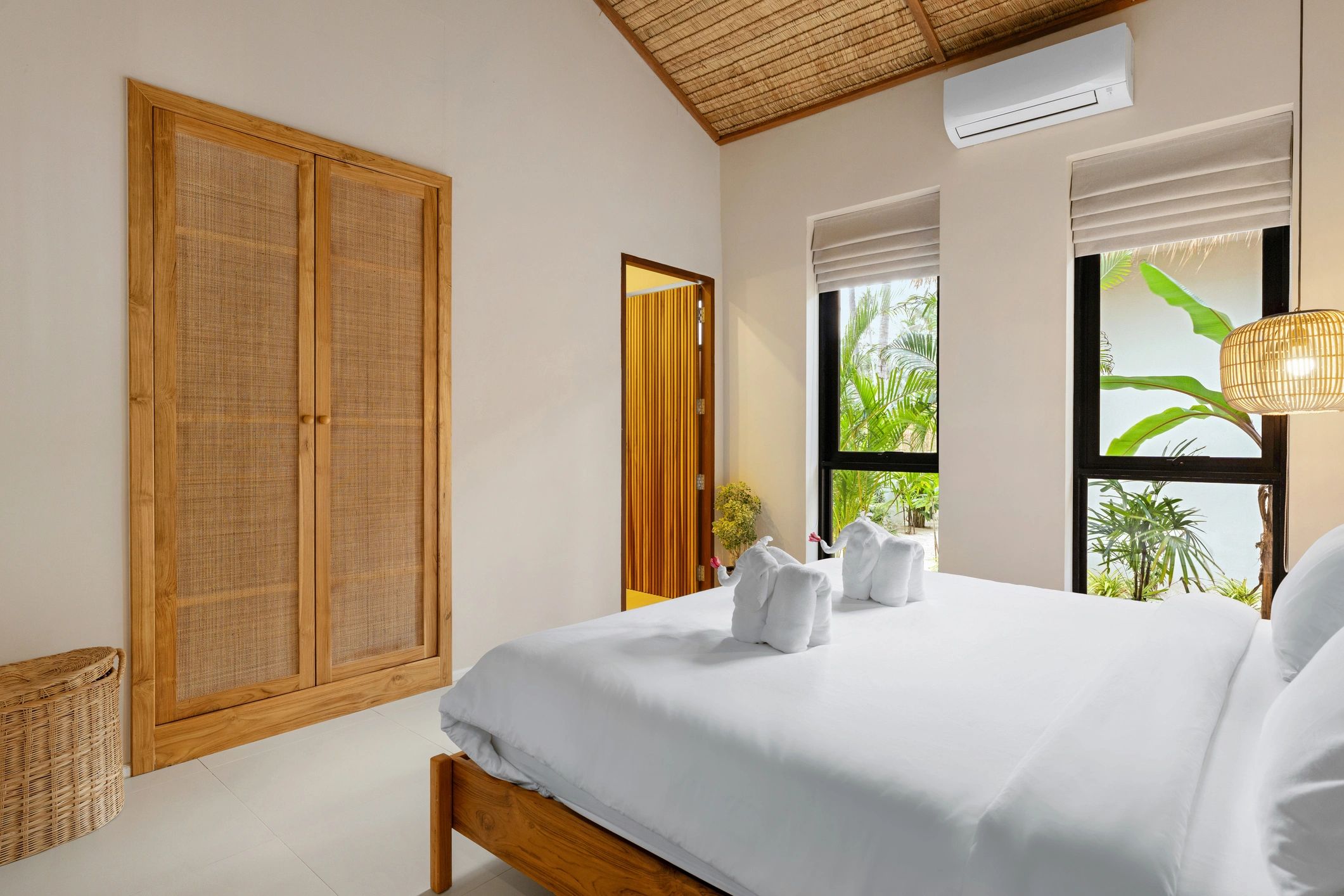 Comfortable guest room interior